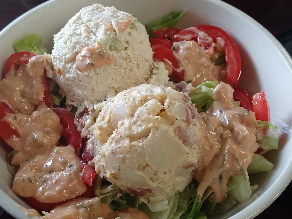 Scoop of Your Choice-Chicken Salad Potato Salad